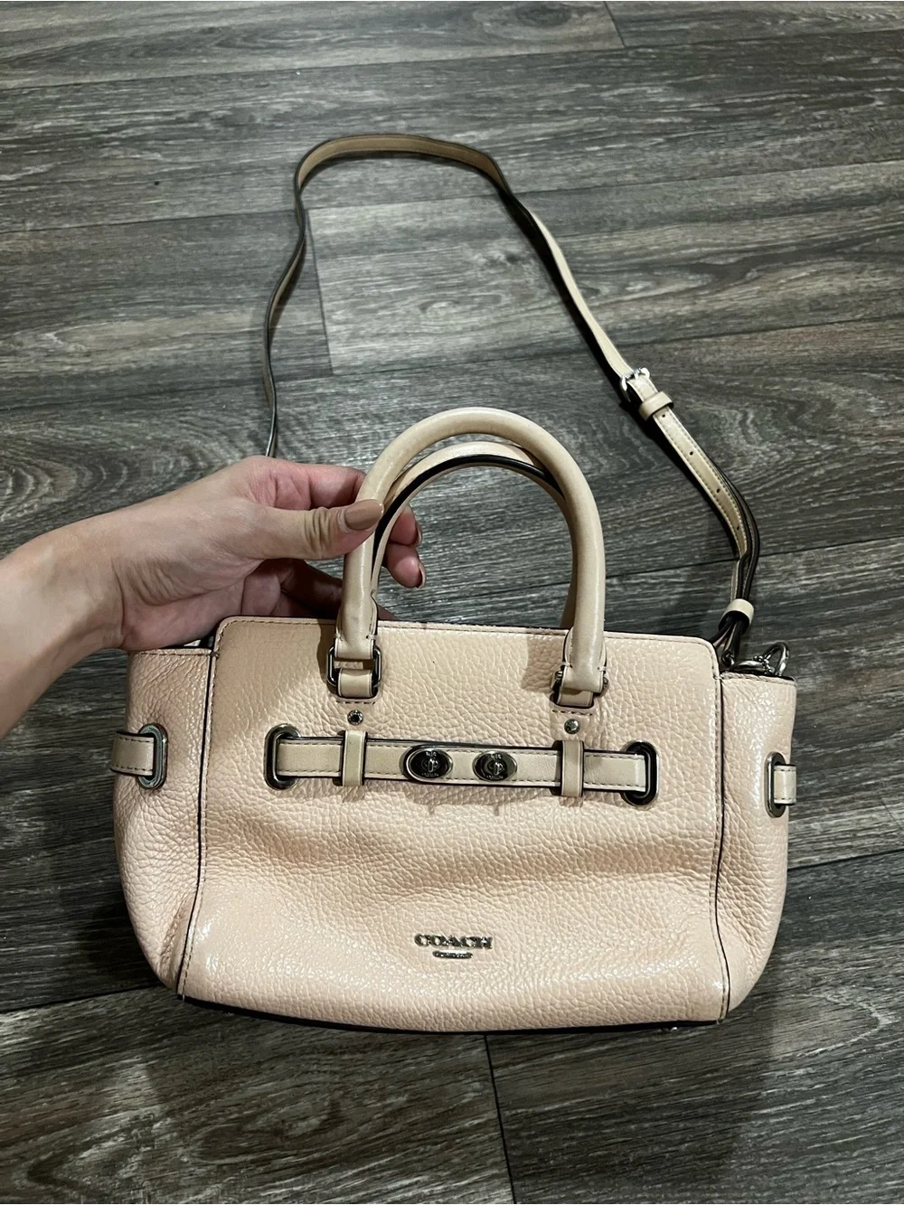 Coach pebbled leather
